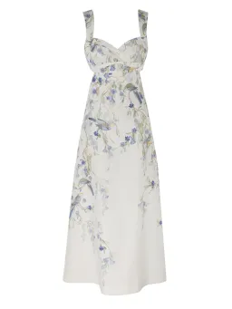 Zimmermann Natura Midi Dress in Blue Bird Size 1 / AU 10 for rent on The Volte - image 4