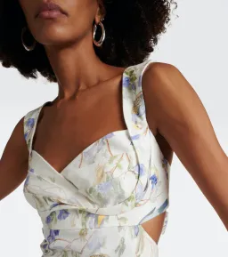 Zimmermann Natura Midi Dress in Blue Bird Size 1 / AU 10 for rent on The Volte - image 2