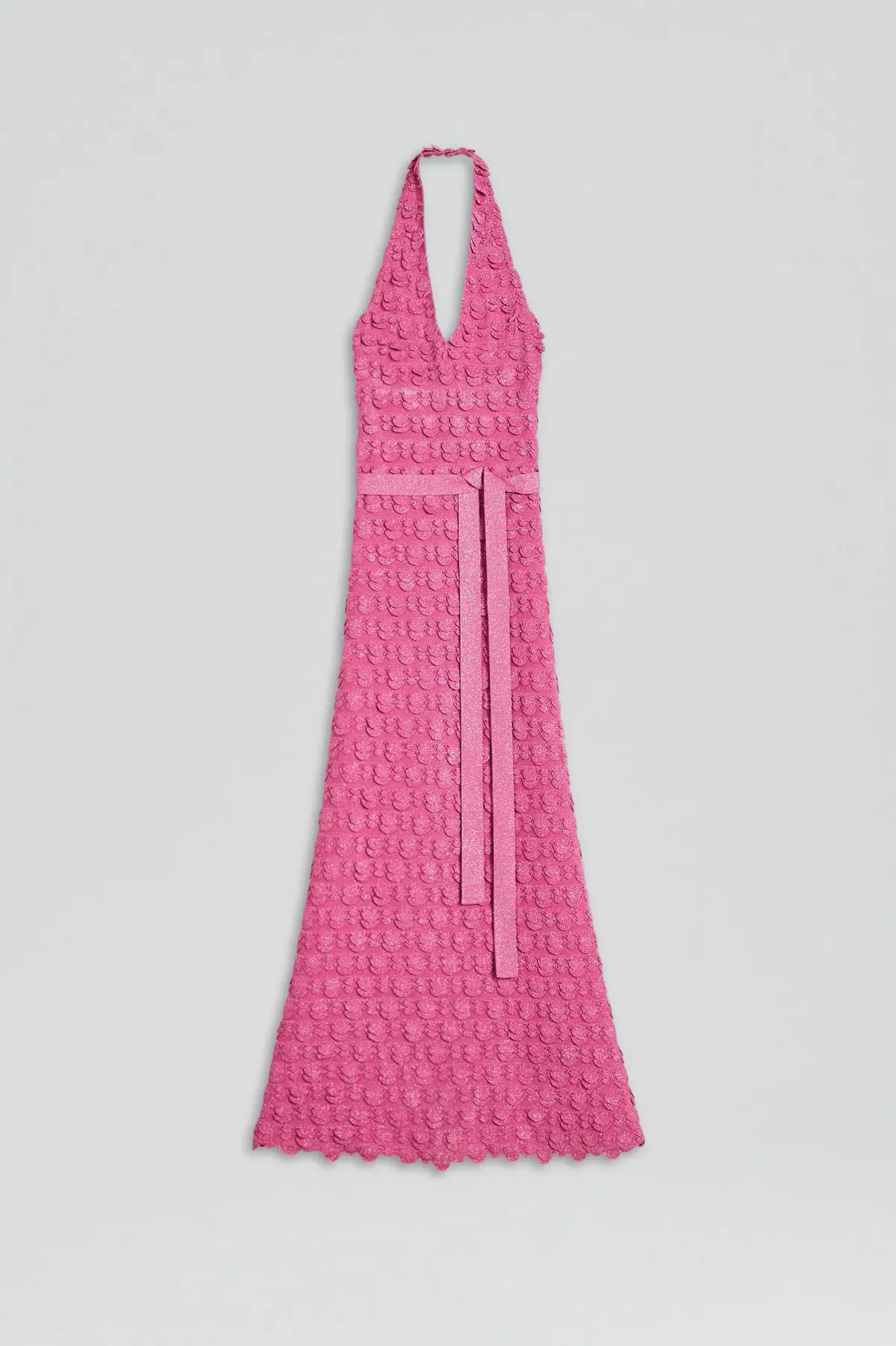 Scanlan Theodore Sparkle Halter Dress Pink Size 8 - Image 4
