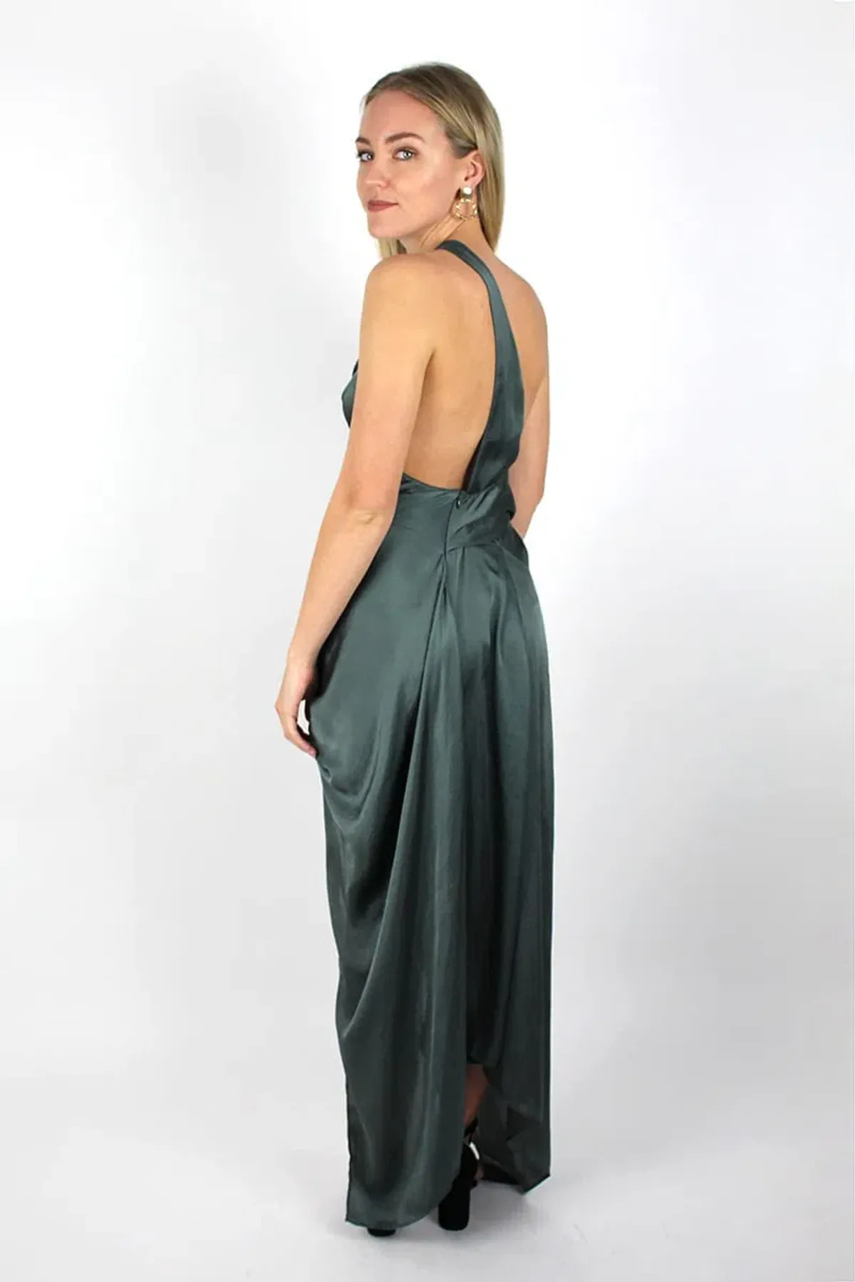 One Fell Swoop Philly Dress Petrol Size 8 - Image 2