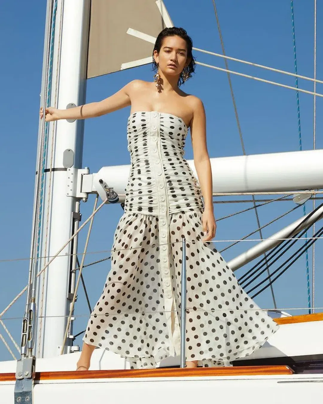 Zimmermann Corsage Ruche Dress Print Size 0/Au 6 for rent on The Volte - main image