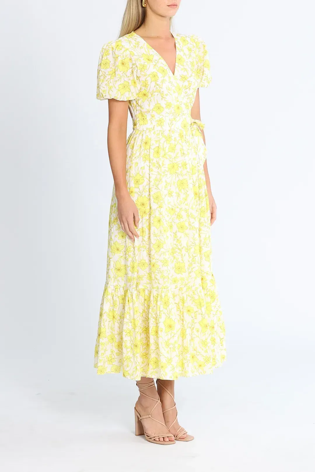 Talulah Jasmine Midi Dress in Yellow Size 6 for rent on The Volte - main image