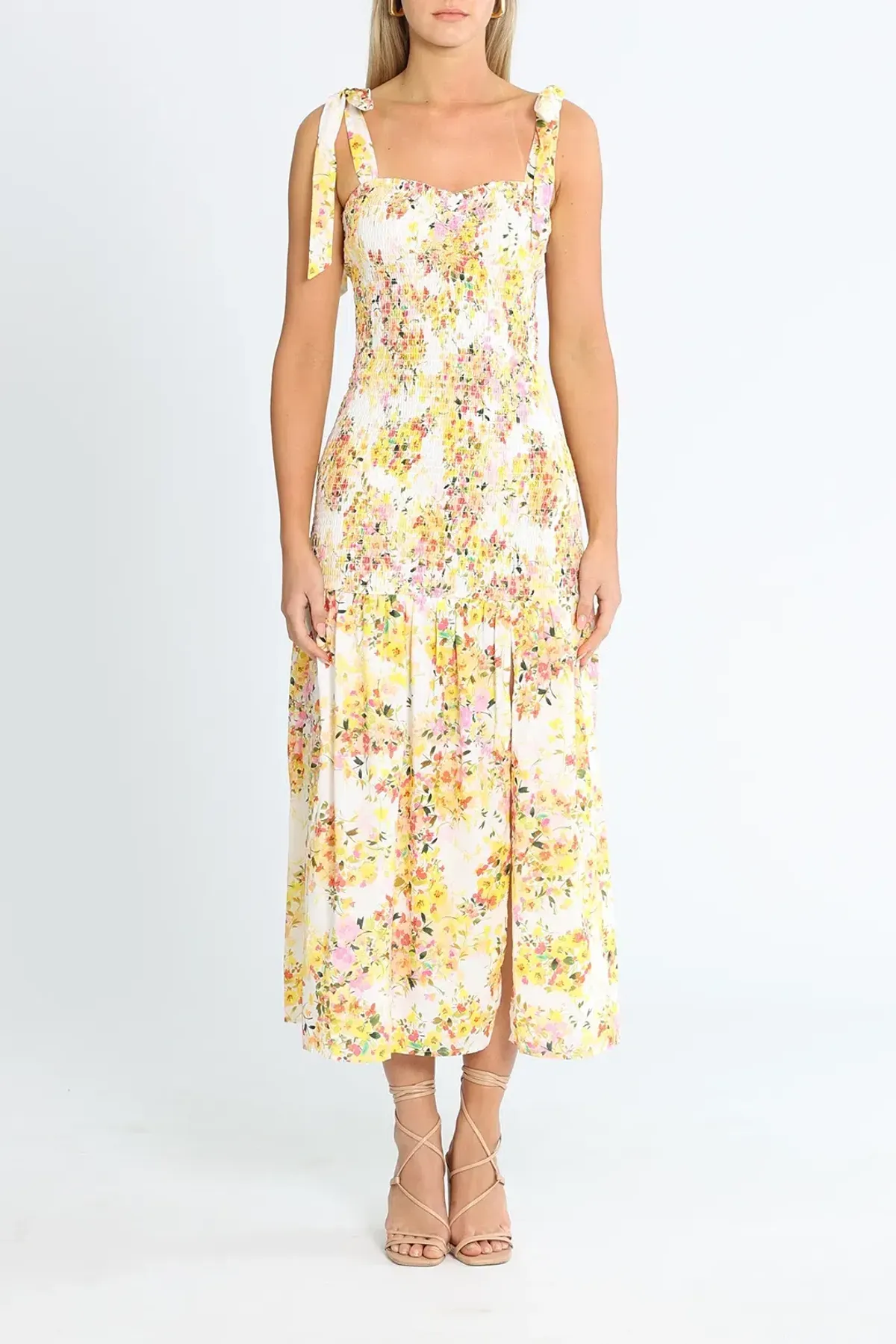 Talulah Sienna Midi Dress in Floral Size 8 for rent on The Volte - main image