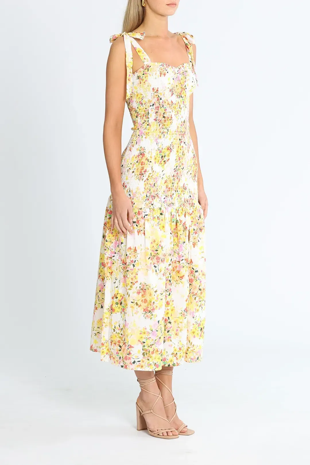 Talulah Sienna Midi Dress in Floral Size 8 for rent on The Volte - main image