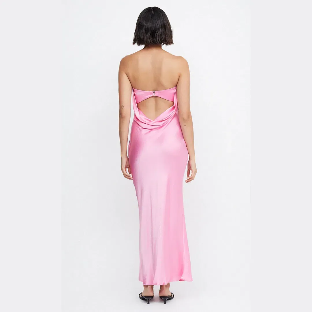 Bec & Bridge Moon Dance Strapless Dress Pink Size S / AU 8 for rent on The Volte - main image
