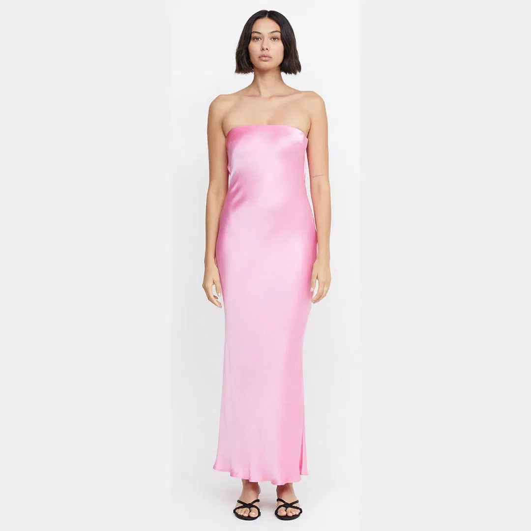 Bec & Bridge Moon Dance Strapless Dress Pink Size S / AU 8 for rent on The Volte - main image