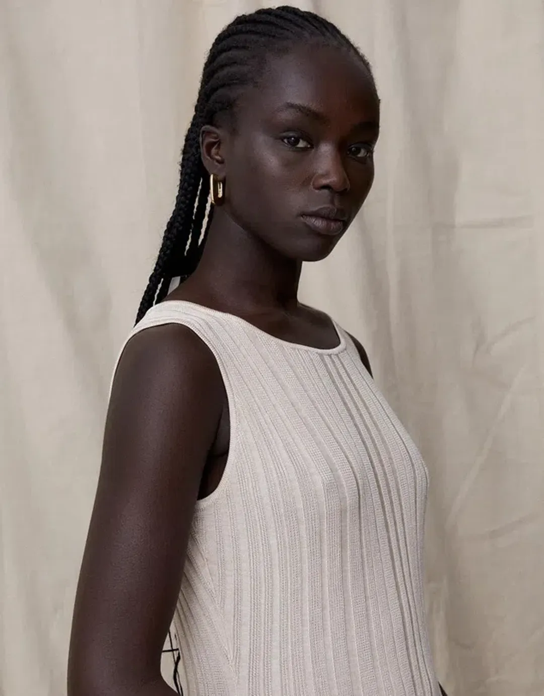 Blanca Adelina Top and Skirt Set Cream Size 8 for rent on The Volte - main image