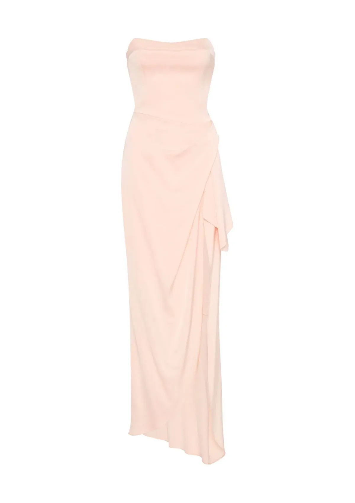 Manning Cartell Asymmetrical Games Strapless Gown Rosewater Pink Size 4 - Image 2
