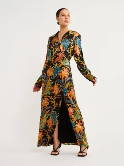 Sir the Label Artiste Buttoned Shirt Dress Deschamps Print Size 12 for rent on The Volte - image 4