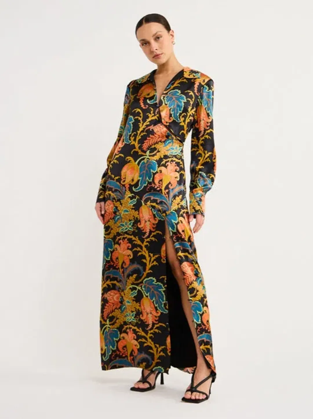 Sir the Label Artiste Buttoned Shirt Dress Deschamps Print Size 12 for rent on The Volte - main image