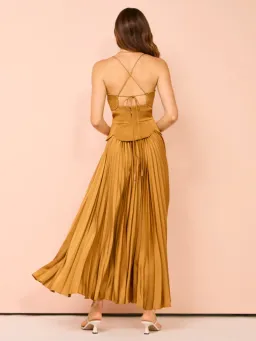 Acler Atholton Midi Dress in Savannah Size AU 8 for rent on The Volte - image 3