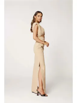 Bianca & Bridgett Nola Dress Nude Size AU 6 for rent on The Volte - image 2