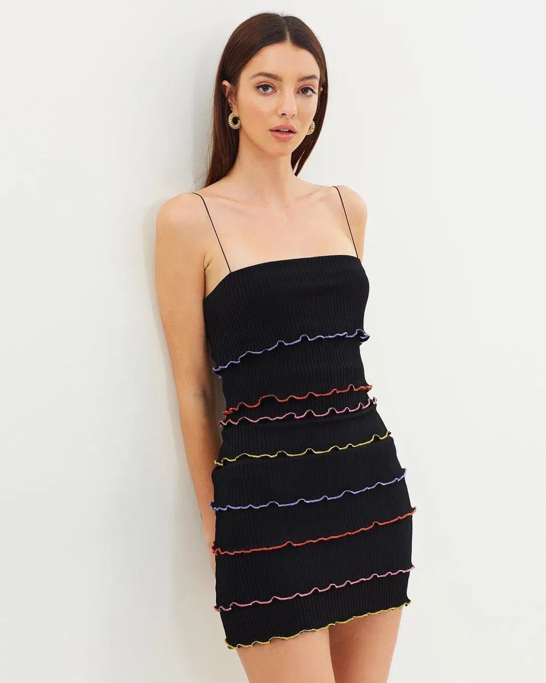 Bec & Bridge La Bamba Mini Dress in Black Size AU 6 for rent on The Volte - main image