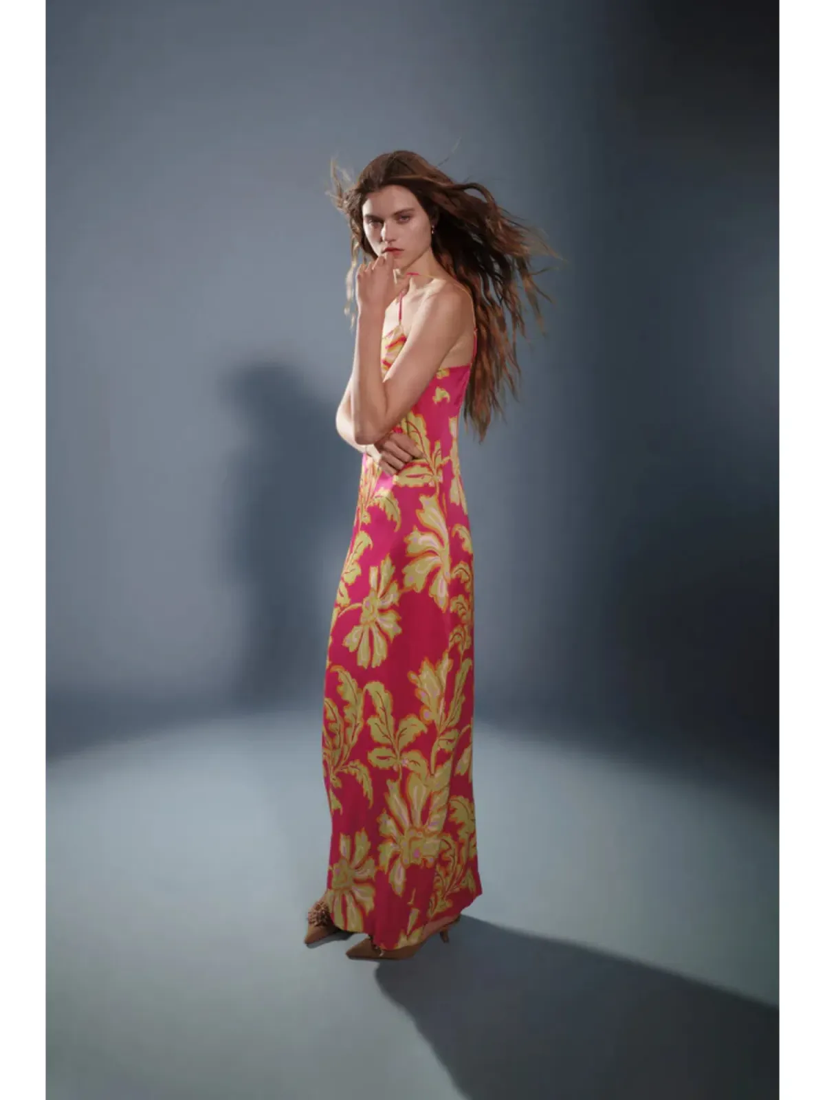 Hansen & Gretel Alchemy Dress in Fuschia Fern Print Size Small / AU 8 - Image 3