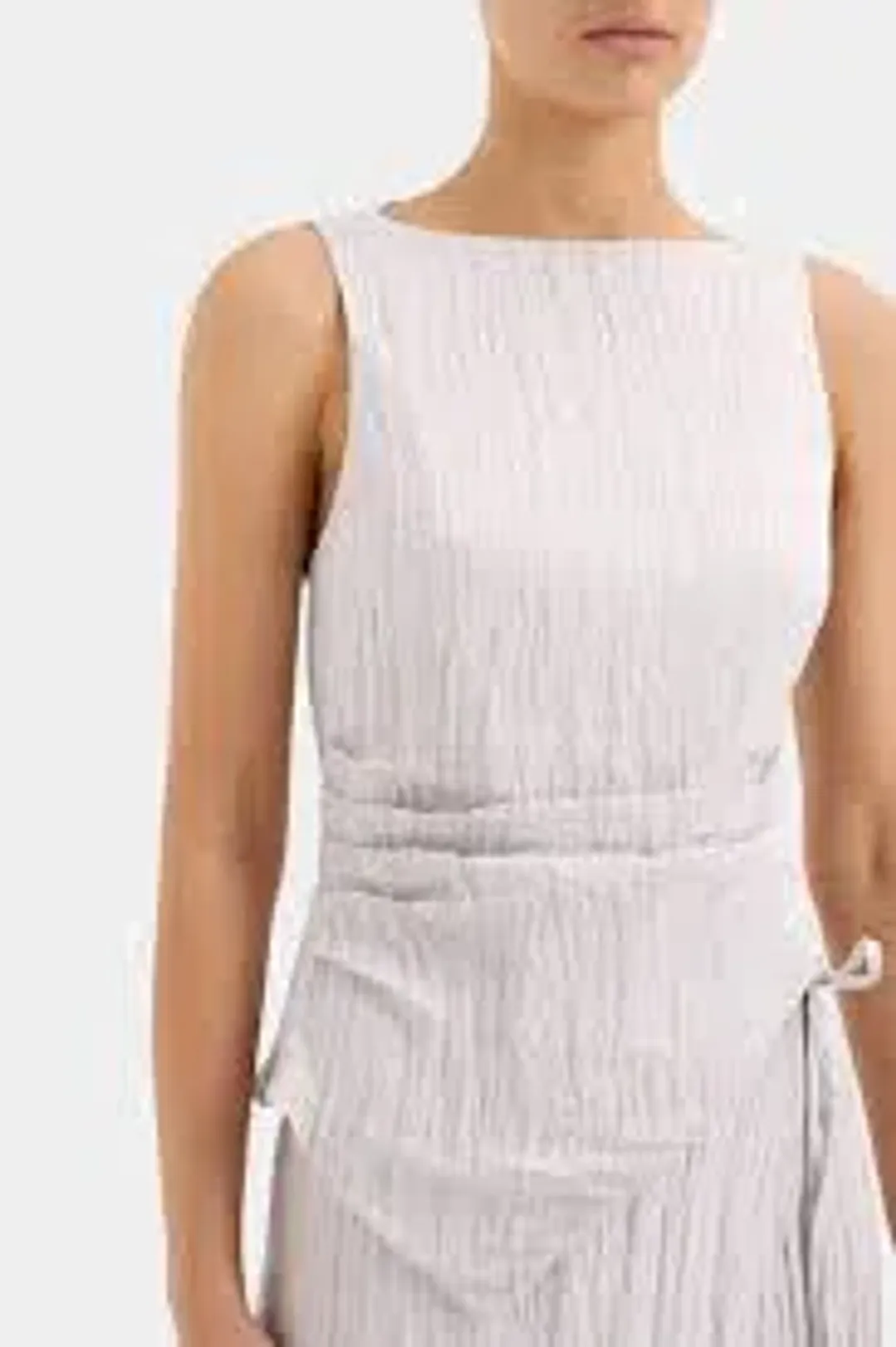 Sir The Label Ligera Top Size 0/Au 6 And Wrap Skirt Size 0p/Au 6P Set Silver for rent on The Volte - main image