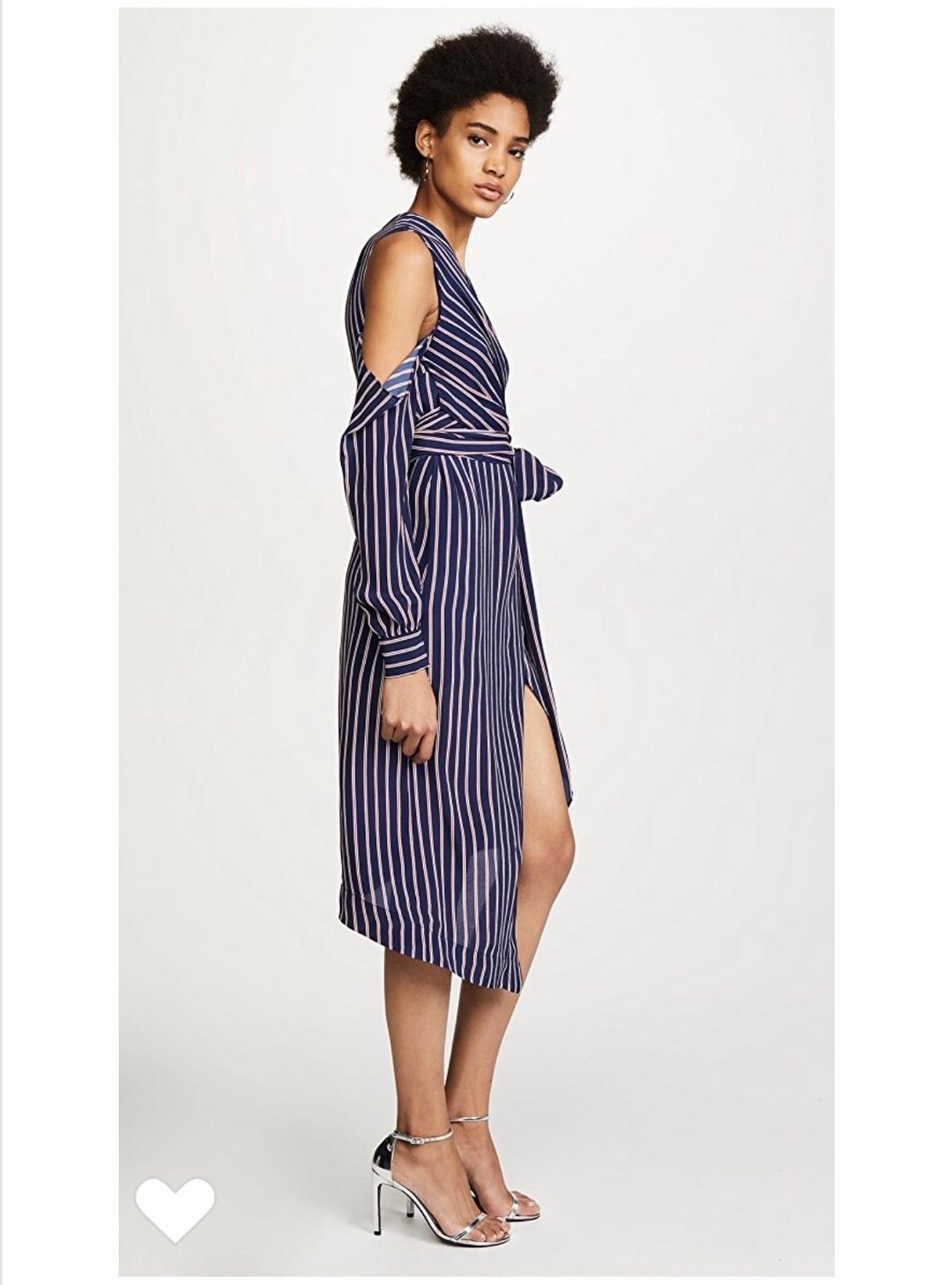 Nicolas Pin Stripe Dress Navy Size 6 for rent on The Volte - main image