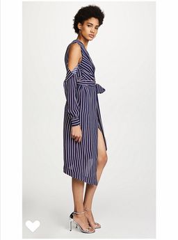 Nicolas Pin Stripe Dress Navy Size 6 for rent on The Volte - image 4