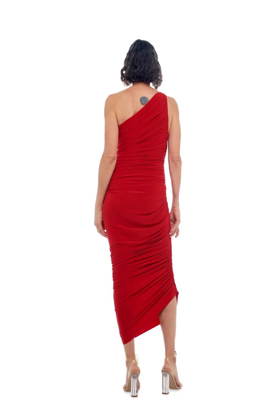 Norma Kamali Diana Gown Red Size 8 for rent on The Volte - main image