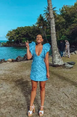 Acler Denare Short Dress Blue Size 8 for rent on The Volte - image 2