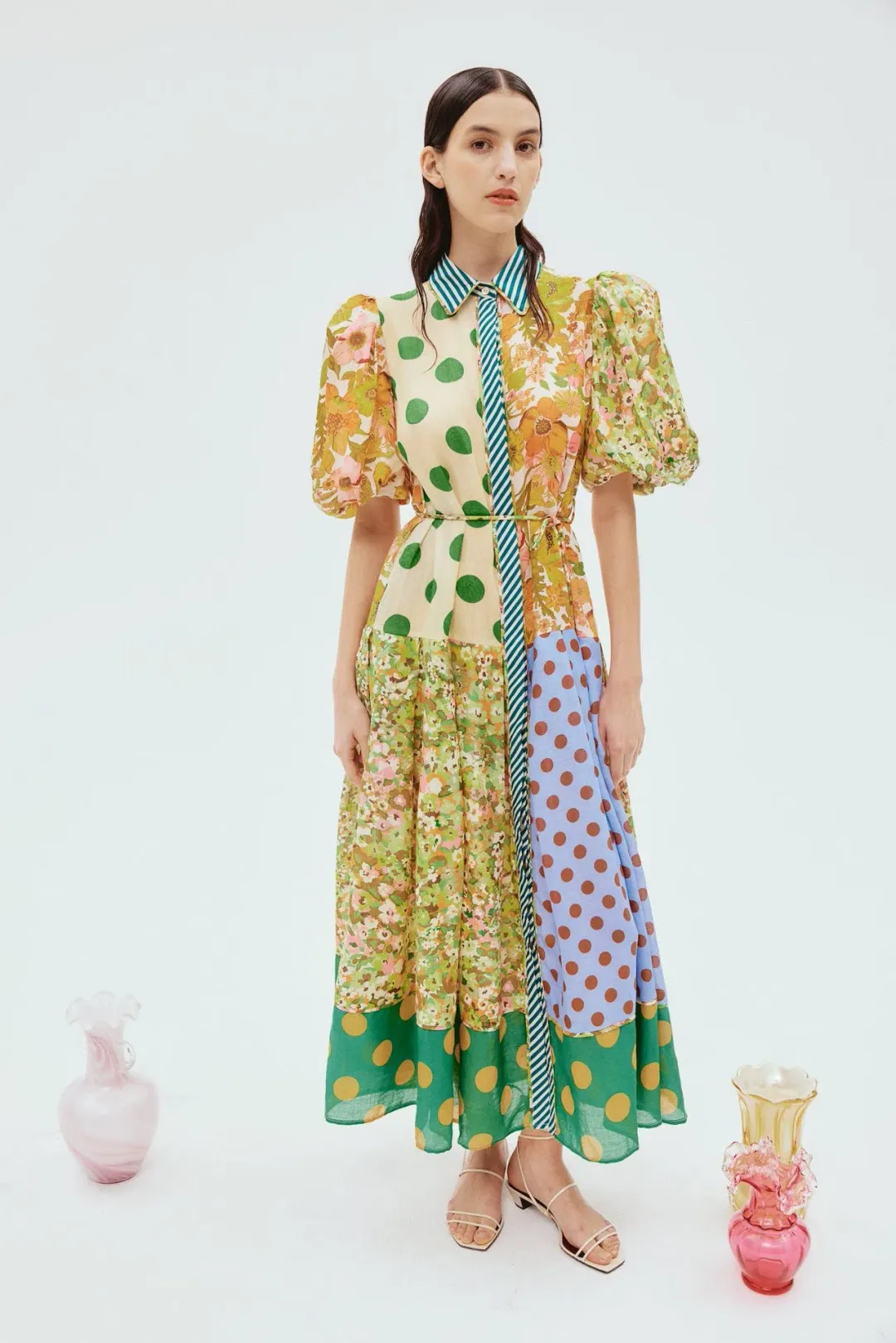 Alemais Finn Shirtdress Print Size 8 for rent on The Volte - main image