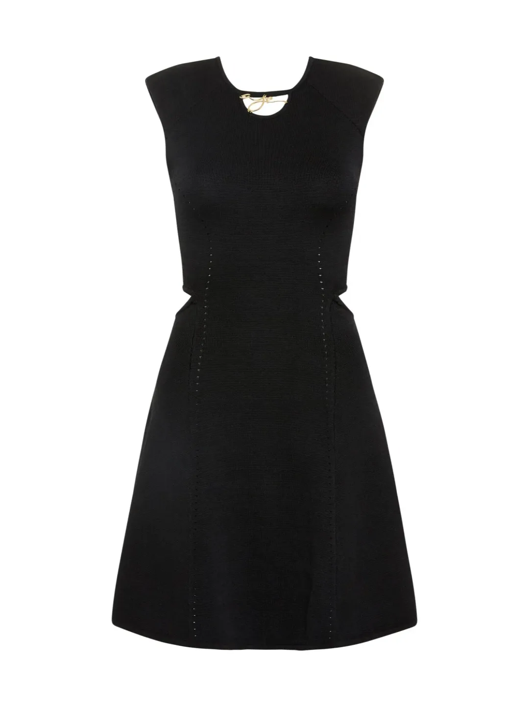 Aje Lena Knit Cut-out Dress in Black Size AU 14 for rent on The Volte - main image