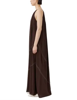 Camilla and Marc Castille One Shoulder Maxi Dress in Chocolate Brown Size 8 for rent on The Volte - image 2