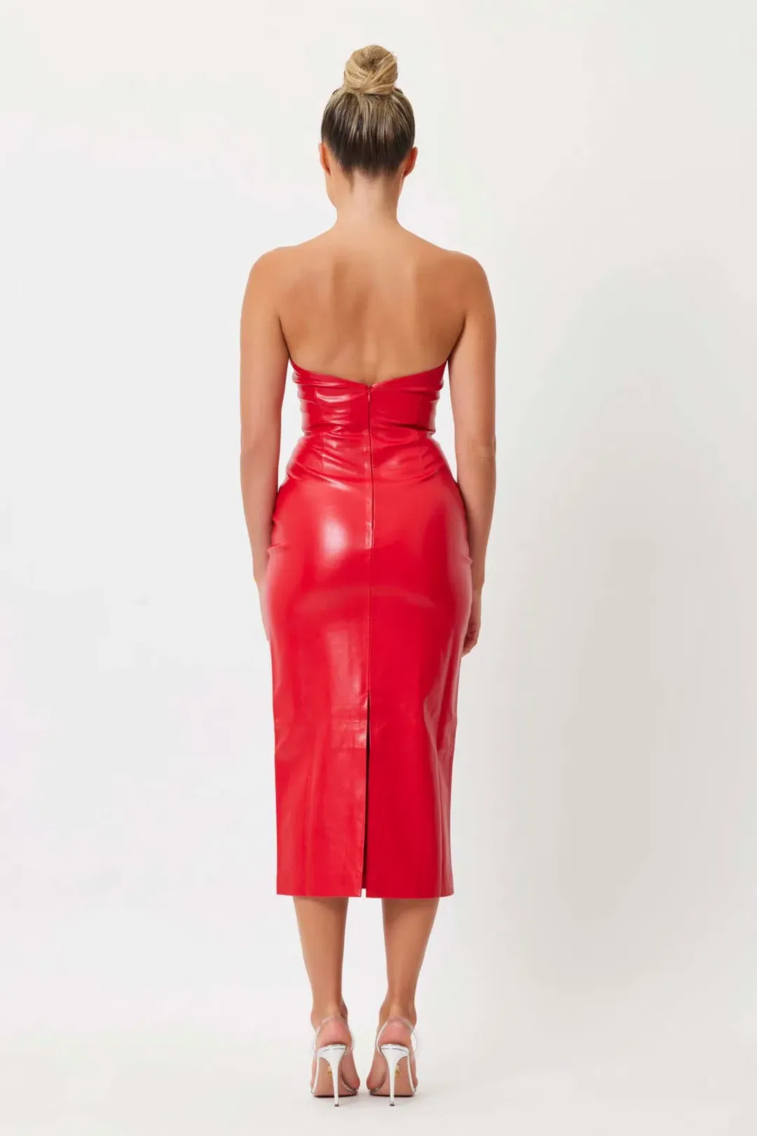Bianca and Bridgett Kylie Midi Dress Red Size 6 for rent on The Volte - main image