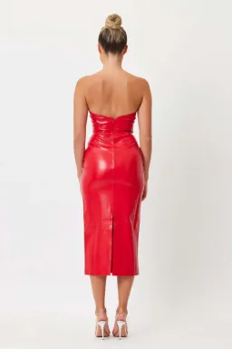 Bianca and Bridgett Kylie Midi Dress Red Size 6 for rent on The Volte - image 3