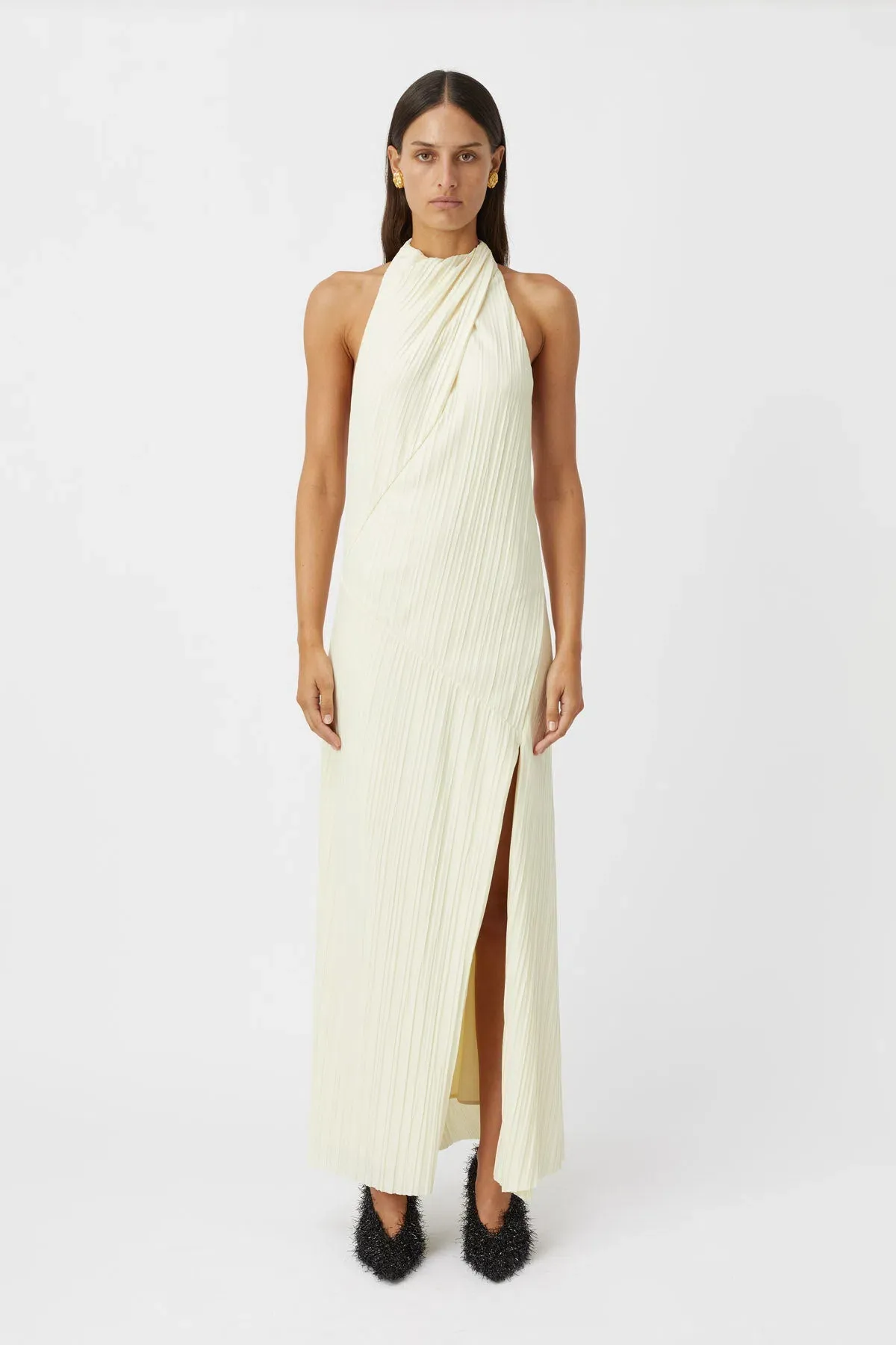 Camilla and Marc Alto Halter Dress in Cream Size 10 - Image 1