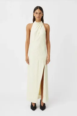 Camilla and Marc Alto Halter Dress in Cream Size 10 for rent on The Volte - image 1