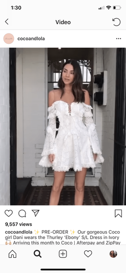 Thurley Ebony Strapless Dress in Ivory Size 6 for rent on The Volte - image 4