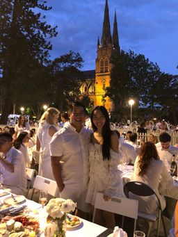 Thurley Ebony Strapless Dress in Ivory Size 6 for rent on The Volte - image 3