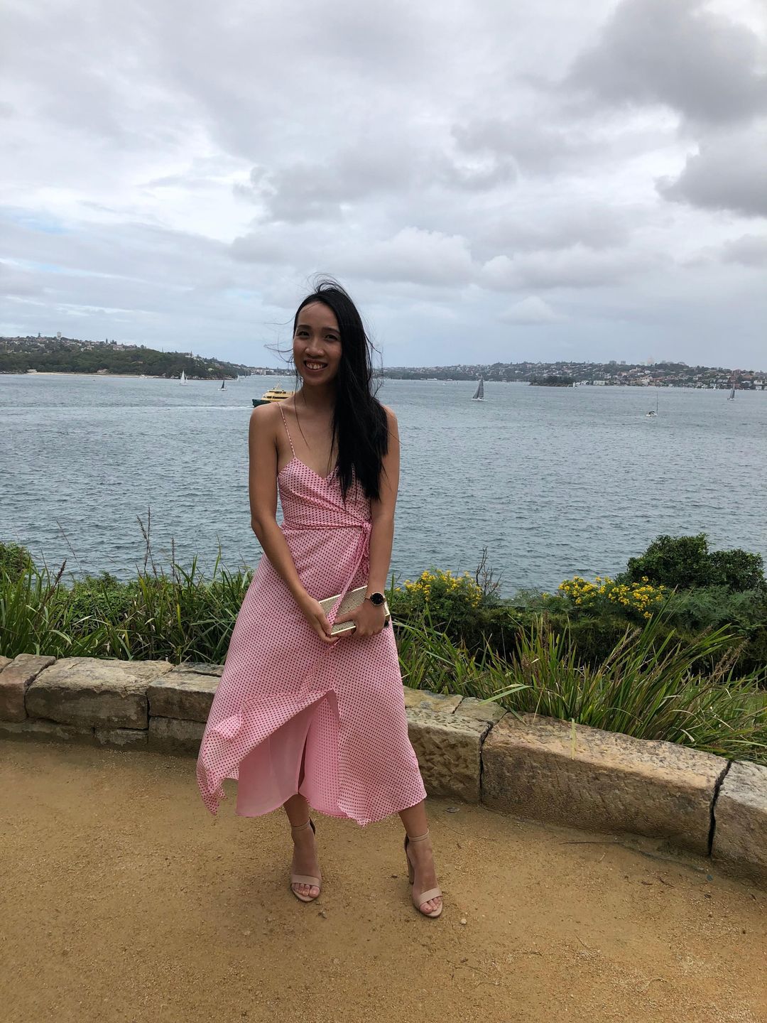 Bec & Bridge Love Sensation Wrap Dress Pink Size 6 for rent on The Volte - main image