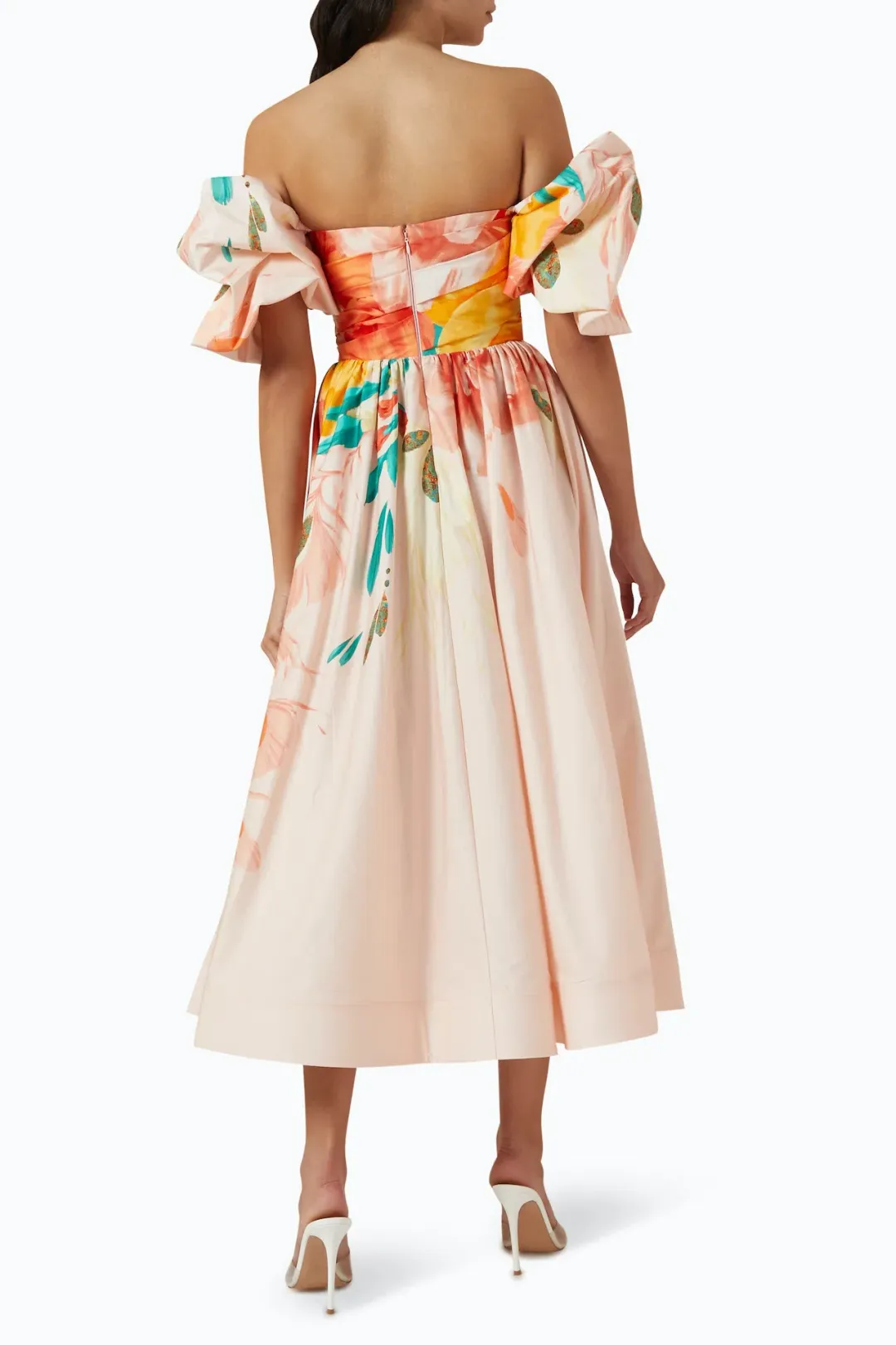 Leo Lin Maevis Midi Dress Euphoria Print Size 14 for rent on The Volte - main image
