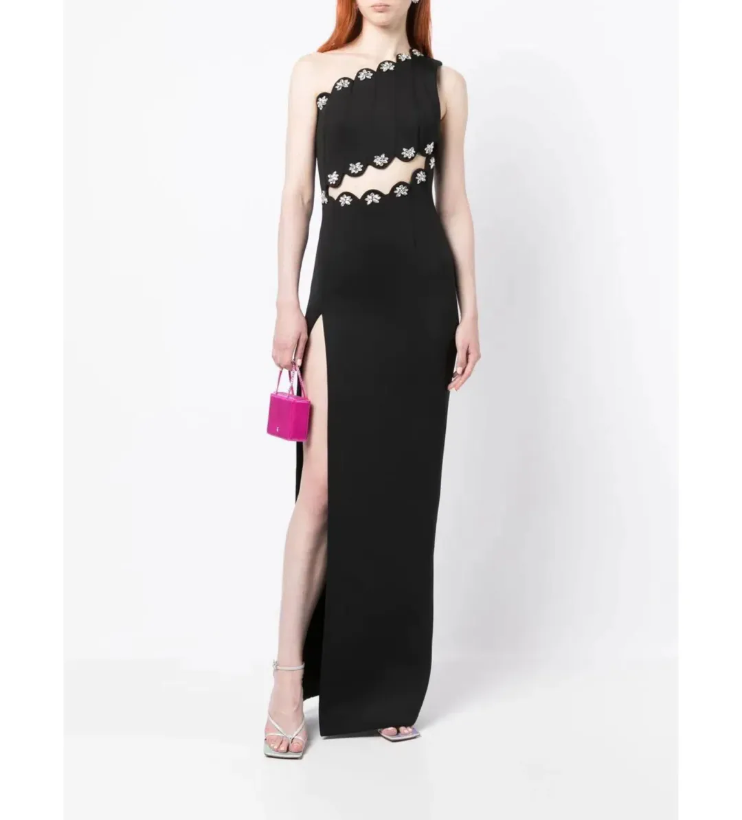 Rachel Gilbert Stella Floor Length Gown Black Size 10 for rent on The Volte - main image