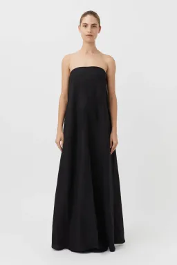 Camilla and Marc Honora Strapless Dress Black Size 12 for rent on The Volte - image 1