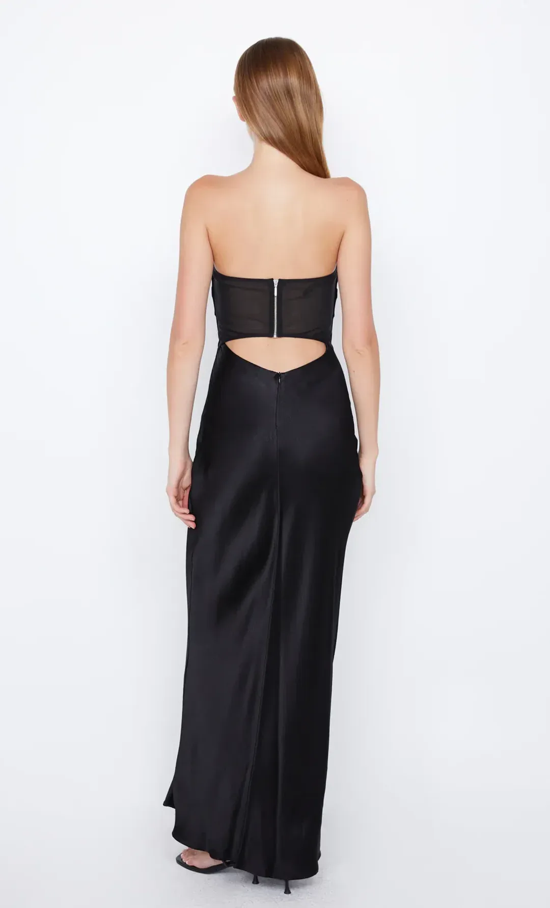 Bec & Bridge Halle Strapless Dress Black Size 6 for rent on The Volte - main image