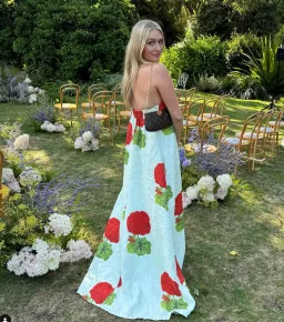 Oroton Posie Geranium Gown Sea Spray Size 6 for rent on The Volte - image 15