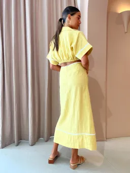 Roame Parque Dress in Butter Size 1 / AU 8 for rent on The Volte - image 2