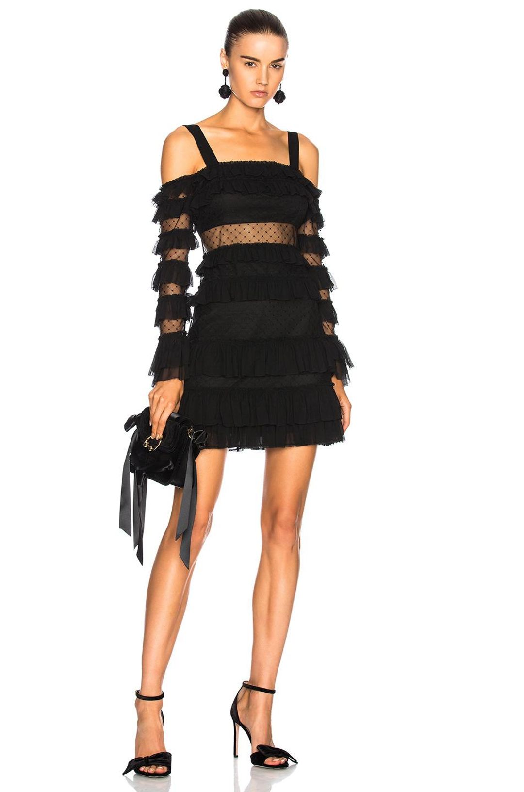 Alexis Brandi Mini Dress Black Size 6 for rent on The Volte - main image