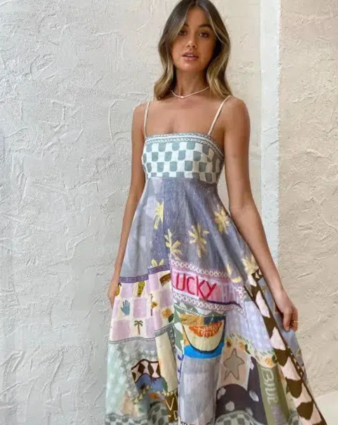 Alemais Emma Gale Sundress In Multi Size 8 for rent on The Volte - main image