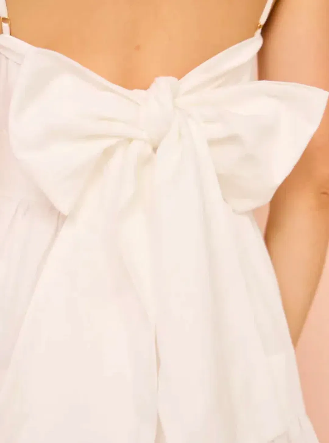 By Nicola Monet Tiered Maxi Dress In White Size 10 for rent on The Volte - main image