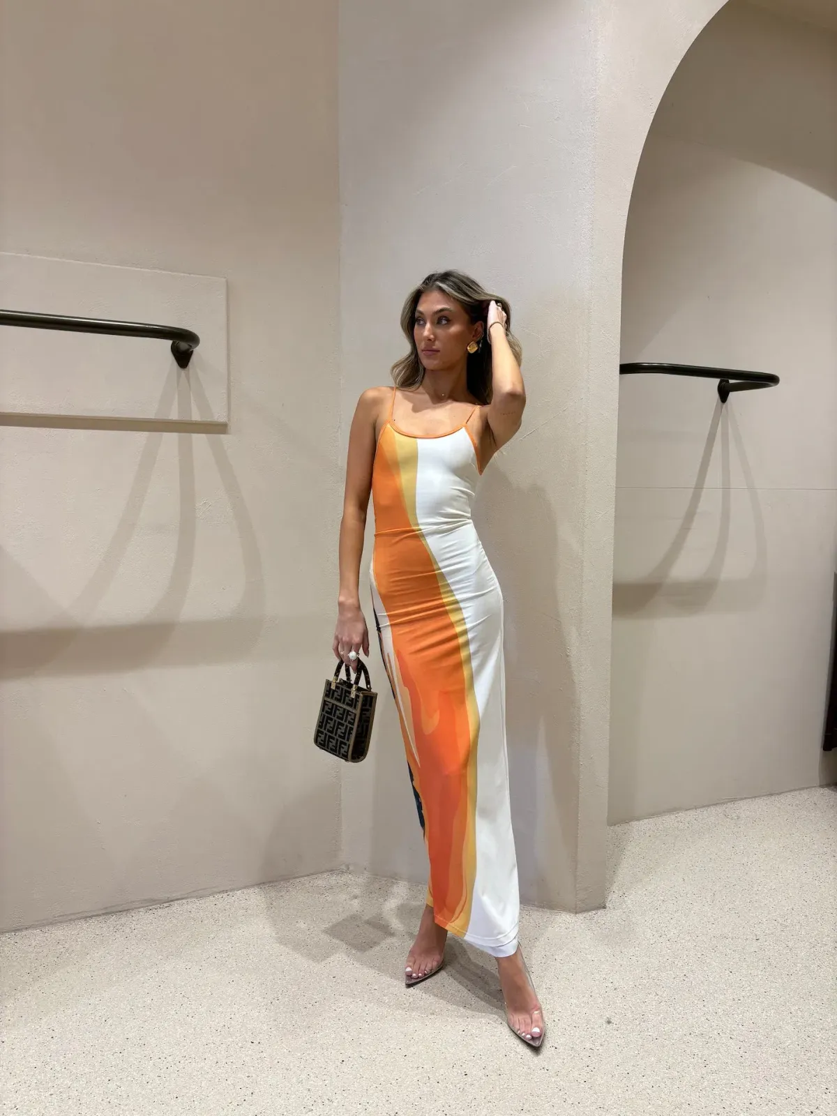 She Is Olla Papaya White Mesh Dress Multi Size XS / AU 6 for rent on The Volte - main image