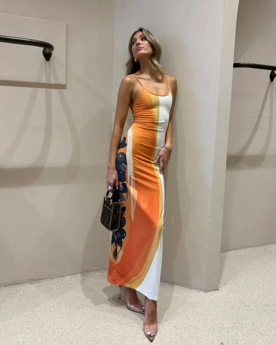 She Is Olla Papaya White Mesh Dress Multi Size XS / AU 6 for rent on The Volte - main image