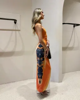 She Is Olla Papaya White Mesh Dress Multi Size XS / AU 6 for rent on The Volte - image 2