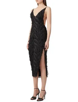 Camilla and Marc Farrah Fringed Dress Black Size 14 (Fits a 10) for rent on The Volte - image 5