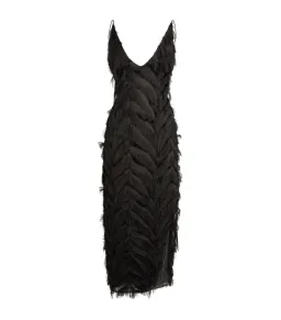 Camilla and Marc Farrah Fringed Dress Black Size 14 (Fits a 10) for rent on The Volte - image 8