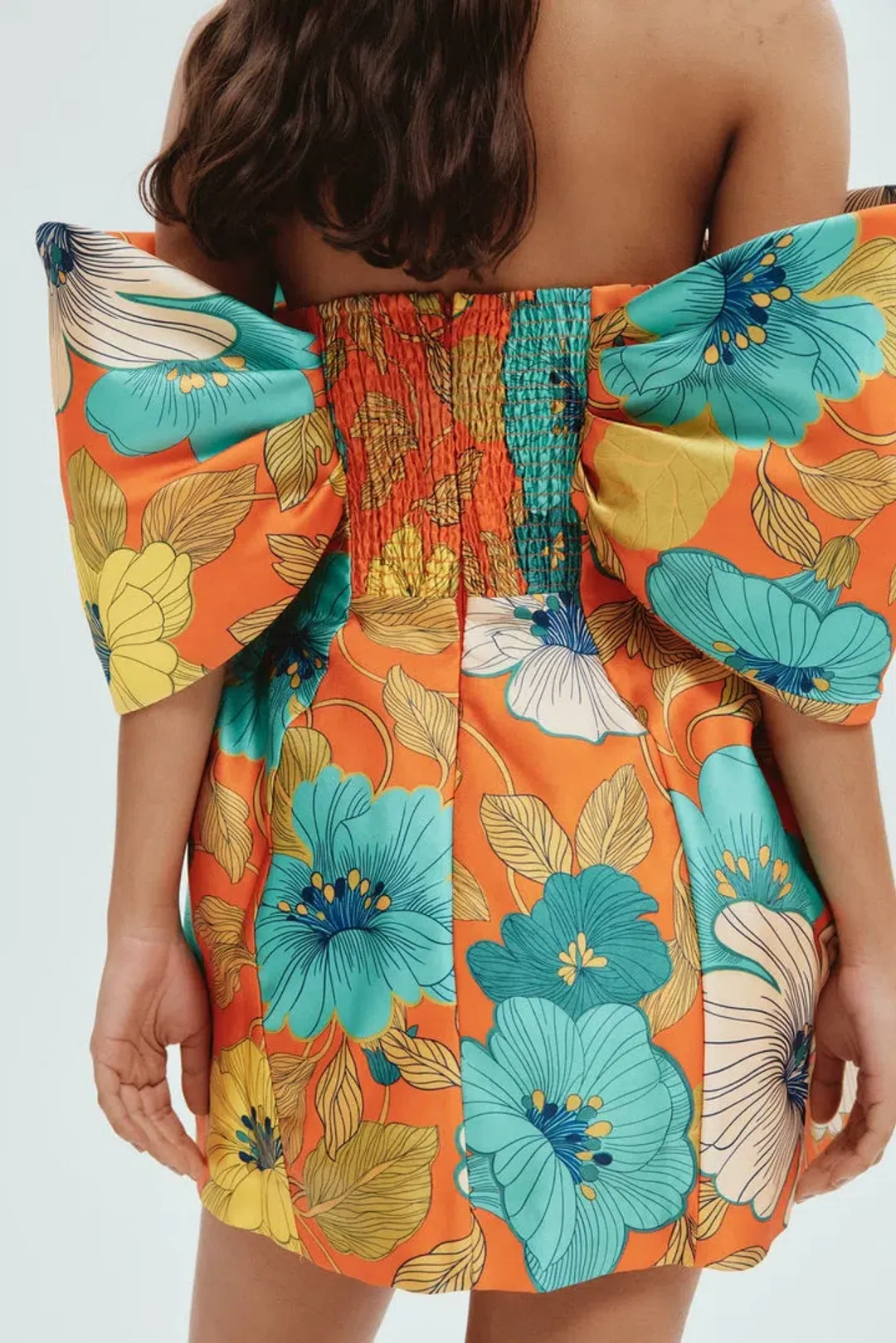 Alemais Piato Sculpt Mini Dress Floral Size 8 for rent on The Volte - main image