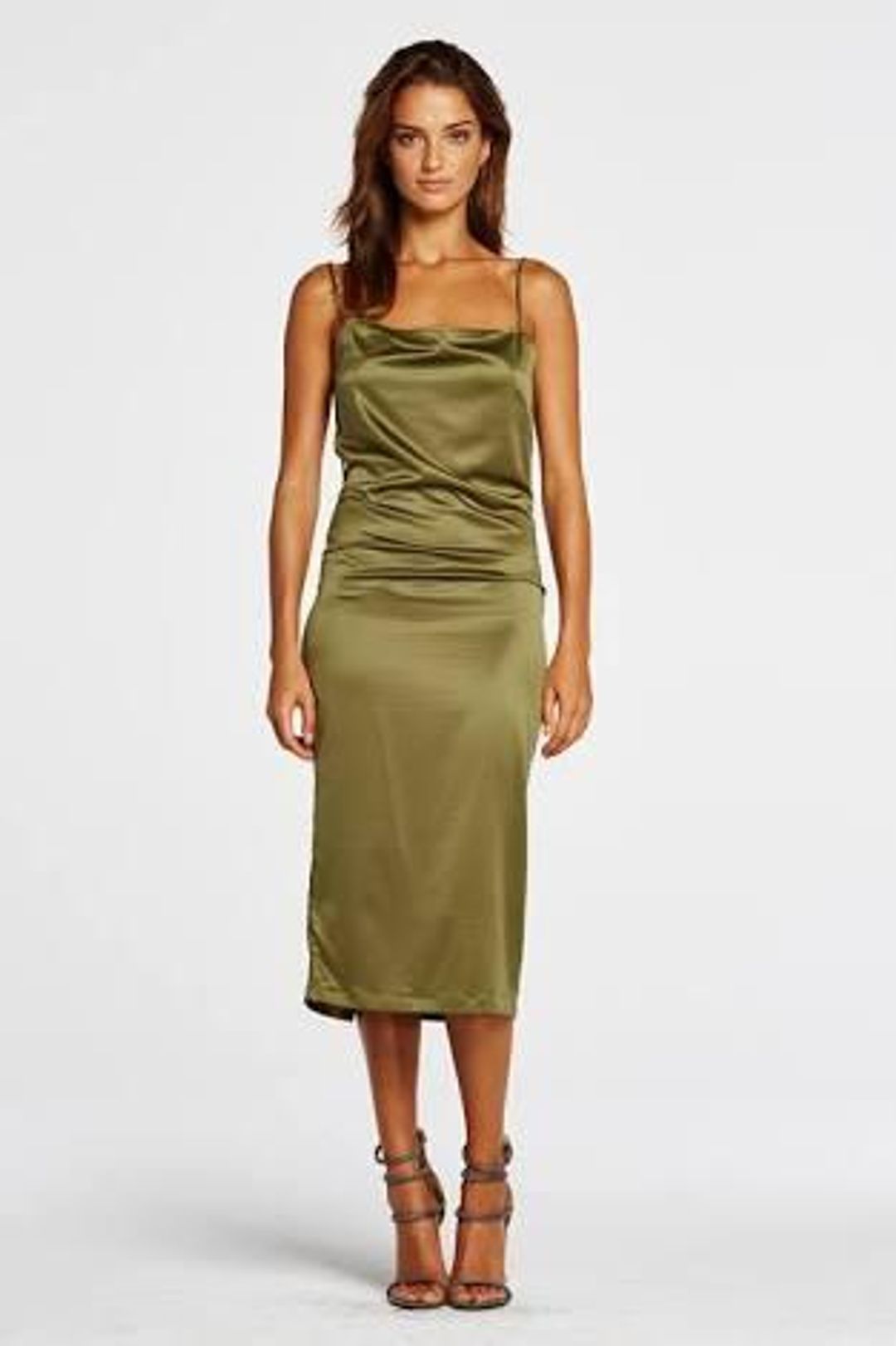 Maurie & Eve Apache dress - wilderness green for rent on The Volte - main image