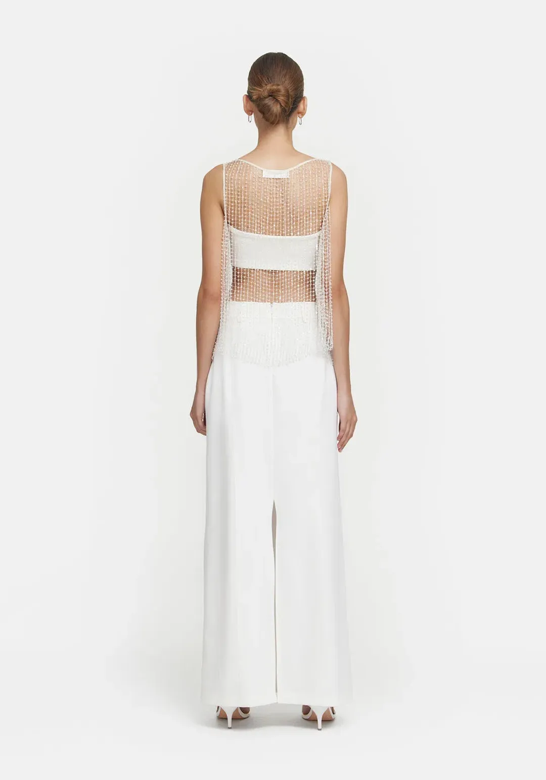 Viktoria & Woods Gravity Top Beaded White/Clear Size M/ AU 10 for rent on The Volte - main image